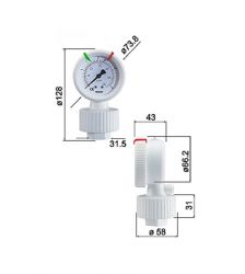 PVDF-Diaphragm Pressure Gauges